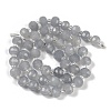 Natural Grey Agate Beads Strands G-H057-A11-01-3