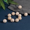 Natural Unfinished Wood Beads WOOD-S651-20mm-LF-4