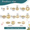   16Pcs 8 Styles Brass Micro Pave Cubic Zirconia Beads KK-PH0005-97-2