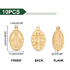 10Pcs Brass Pendants KK-UN0001-38-3
