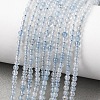 Natural Aquamarine Beads Strands G-H358-A11-3mm-01-2