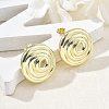 Brass Stud Earrings for Women EJEW-U035-08G-2