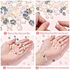 90Pcs 6 Styles Transparent Glass Beads GLAA-YW0003-63-5