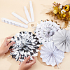 8Pcs Paper Fans Flower for Wedding Birthday Carnival Welcome Party Decorations AJEW-GF0013-45A-3