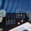 Acrylic Slant Bacl Earring Display Stands EDIS-WH0031-28A-02-5
