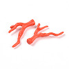 Opaque Acrylic Imitation Coral Beads Strands SACR-P033-02A-08-3