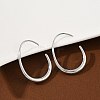 304 Stainless Steel Teardrop Dangle Earrings EJEW-S272-05P-1