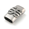 Tibetan Style 304 Stainless Steel Slide Charms/Slider Beads STAS-L274-005AS-01-2
