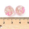 Luminous Handmade Enamel Gold Sand Glass Beads Strands LAMP-U004-08D-5