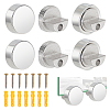 AHADERMAKER 8 Sets Zinc Alloy Mirror Mounting Clips FIND-GA0003-45-1