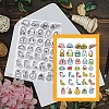 Halloween PVC Plastic Clear Stamps DIY-WH0631-0136-3