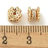 Rack Plating Brass Micro Pave Cubic Zirconia Beads KK-K386-03G-01-2