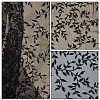 Polyester Leaf Lace Embroidery Fabrics DIY-WH20081-073A-6
