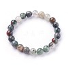 Natural African Bloodstone Stretch Bracelets X-BJEW-F380-01-B01-1