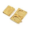 Brass Locket Pendants for Teachers' Day KK-M041-07G-2