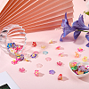 64Pcs Acrylic Bead Caps OACR-ME0001-41-4