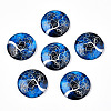 Half Round/Dome Tree Pattern Glass Flatback Cabochons for DIY Projects LS-GGLA-Q037-25mm-M28-10-1
