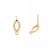 Brass Stud Earring Findings X-KK-S364-155-4