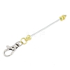 Metal Beadable Pendant Decorations KEYC-D288-01G-3