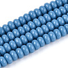 Opaque Spray Painted Glass Beads GLAA-ZX008-4mm-18V-1