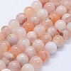 Natural Cherry Blossom Agate Beads Strands G-I206-01-10mm-2