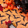 Halloween Themed Nylon Gauze Fabric DIY-WH0032-23-4