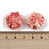 Synthetic Coral Dyed Carved Beads SHEL-D001-01A-3