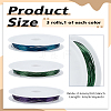 18M 3 Colors Round Copper Beading Wire for Jewelry Making CWIR-LP0001-14-2