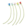 Flower Acrylic Bookmarks AJEW-TA00064-1