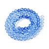 Gradient Color Baking Paint Glass Bead Strands X1-DGLA-A039-T6mm-A020-2
