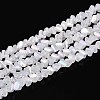 Electroplate Imitation Jade Glass Beads Strands GLAA-N023-4mm-31-1