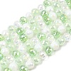 Electroplate Glass Beads Strands EGLA-D300-06-6mm-23-2