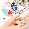90Pcs 6 Colors Cat Eye Beads Sets CE-YW0001-01-5