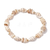 Shell Beaded Stretch Bracelets for Women BJEW-TA00588-2