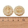Brass Micro Pave Clear Cubic Zirconia Connector Charms CU-CBA4579-24G-2