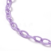 Personalized ABS Plastic Cable Chain Necklaces NJEW-JN03220-04-3