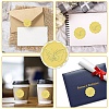 34 Sheets Self Adhesive Gold Foil Embossed Stickers DIY-WH0509-014-4