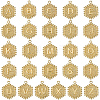 26Pcs 26 Styles Brass Pendants KK-SC0006-20-1