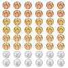 100Pcs 4 Colors Brass Beads KK-PH0011-93-1