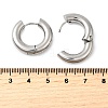 Tarnish Resistant 202 Stainless Steel Huggie Hoop Earrings EJEW-O087-08H-P-2