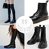 4Pcs 2 Styles Brass Twisted Chains Boot Strap Chains & Alloy Shoes Charms Sets HJEW-BM0001-08-6