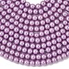Eco-Friendly Dyed Glass Pearl Round Beads Strands HY-A002-4mm-RB056-3