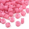 Two-Color Opaque Acrylic Imitation Gemstone Beads AC-CBA3EFE-02D-1