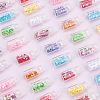  40Pcs 10 Colors Glass Wishing Bottle Pendant Decorations AJEW-NB0003-05-4