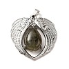 Natural Labradorite Teardrop Pendants KK-K331-02P-01-2