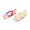 Alloy Enamel Pendants ENAM-T022-39KCG-08-2