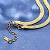 Ion Plating(IP) 304 Stainless Steel Herringbone Chain Necklace for Men Women NJEW-E076-03E-G-1