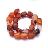 Natural Banded Agate/Striped Agate Beads Strands G-I245-33-2
