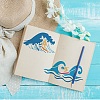 Summer Theme PET Hollow Out Drawing Painting Stencils DIY-WH0394-0294-7