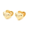 Brass Clear Cubic Zirconia Hoop Earrings EJEW-Q016-07G-3